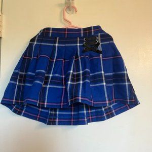 Children's Blue Plaid Skirt Justice (6/7)